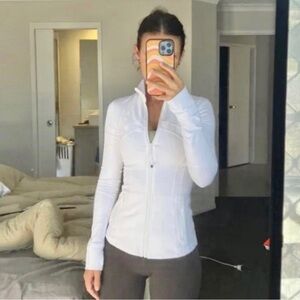 Lululemon Define Luon Jacket White Size 8